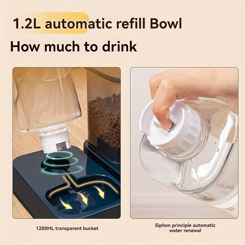 NNETM Water Dispensers Set for Cats & Dogs Automatic Pet Feeders