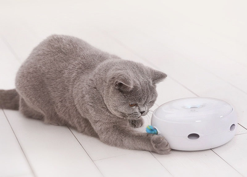 Interactive "UFO" Smart Cat Toy - Rechargeable and Waterproof
