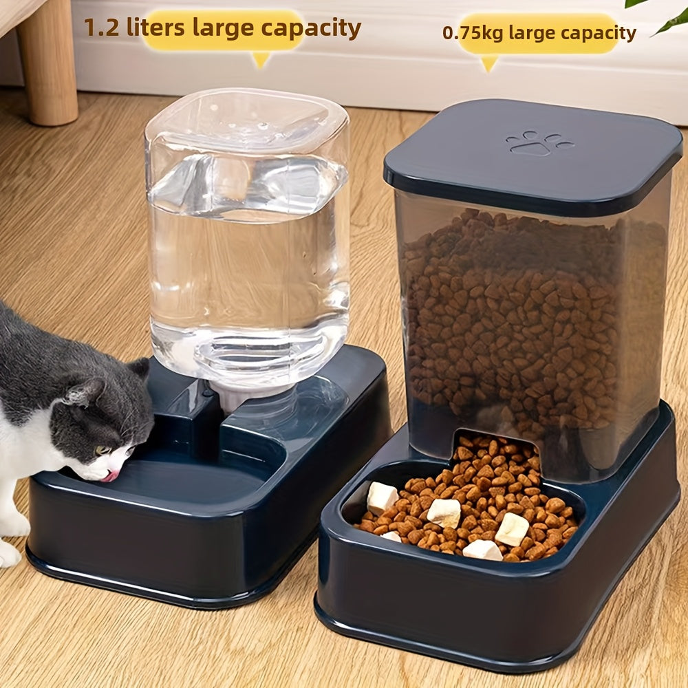 NNETM Water Dispensers Set for Cats & Dogs Automatic Pet Feeders