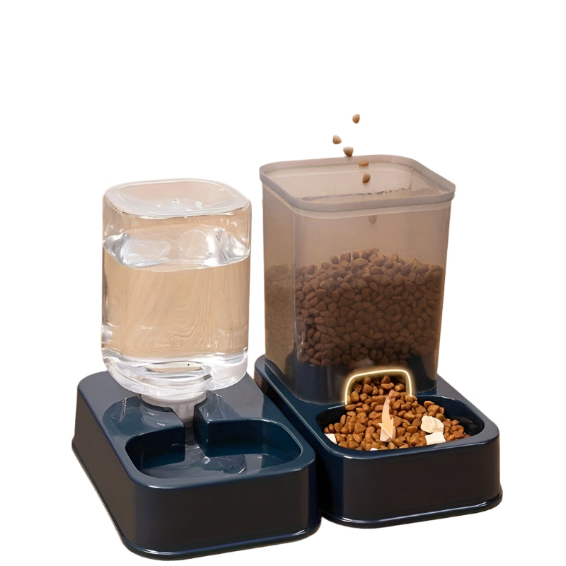 NNETM Water Dispensers Set for Cats & Dogs Automatic Pet Feeders