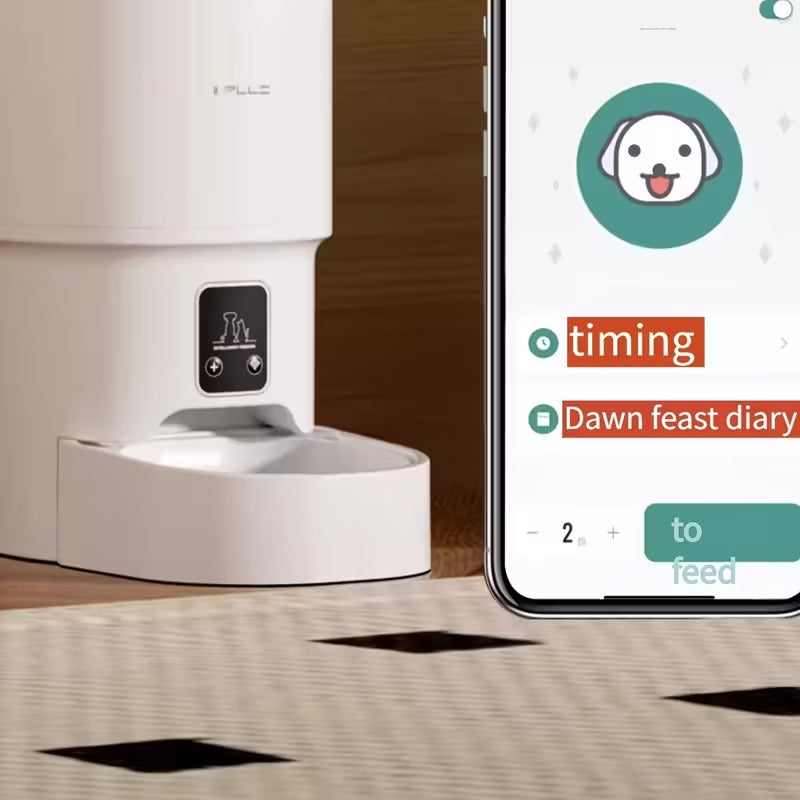 NNETM Smart WiFi Cat Feeder 4L Automatic Pet Dispenser-3