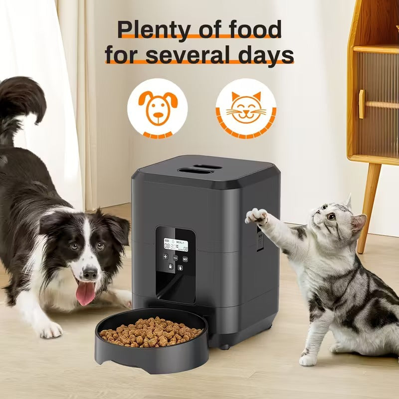 NNETM Automatic Pet Feeder with Touch Screen for Cats & Dogs
