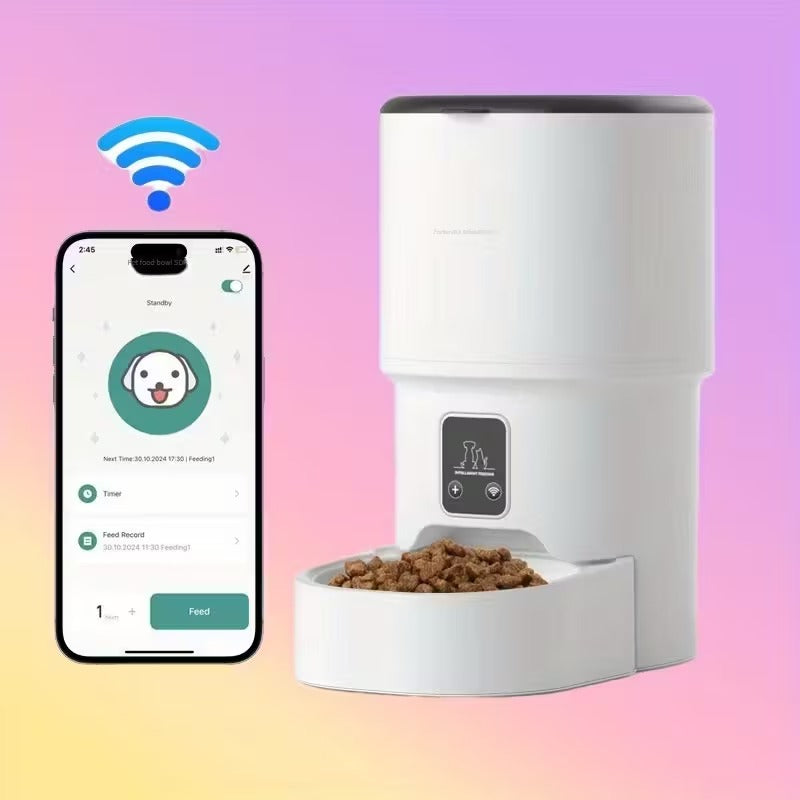NNETM Smart WiFi Cat Feeder 4L Automatic Pet Dispenser-4