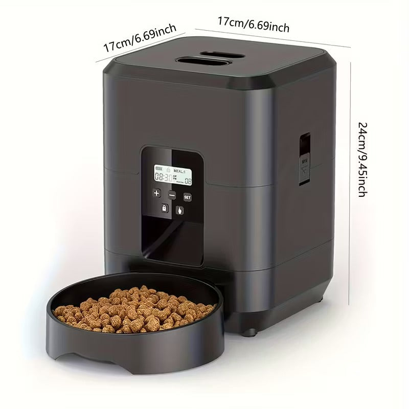 NNETM Automatic Pet Feeder with Touch Screen for Cats & Dogs